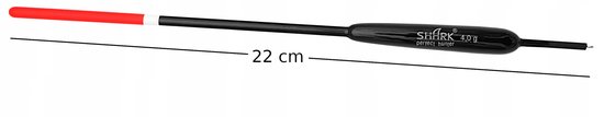 Shark Doorvoer Dobber Balsa 4.0g / 22cm - Perfecte Kwaliteit — afbeelding 4