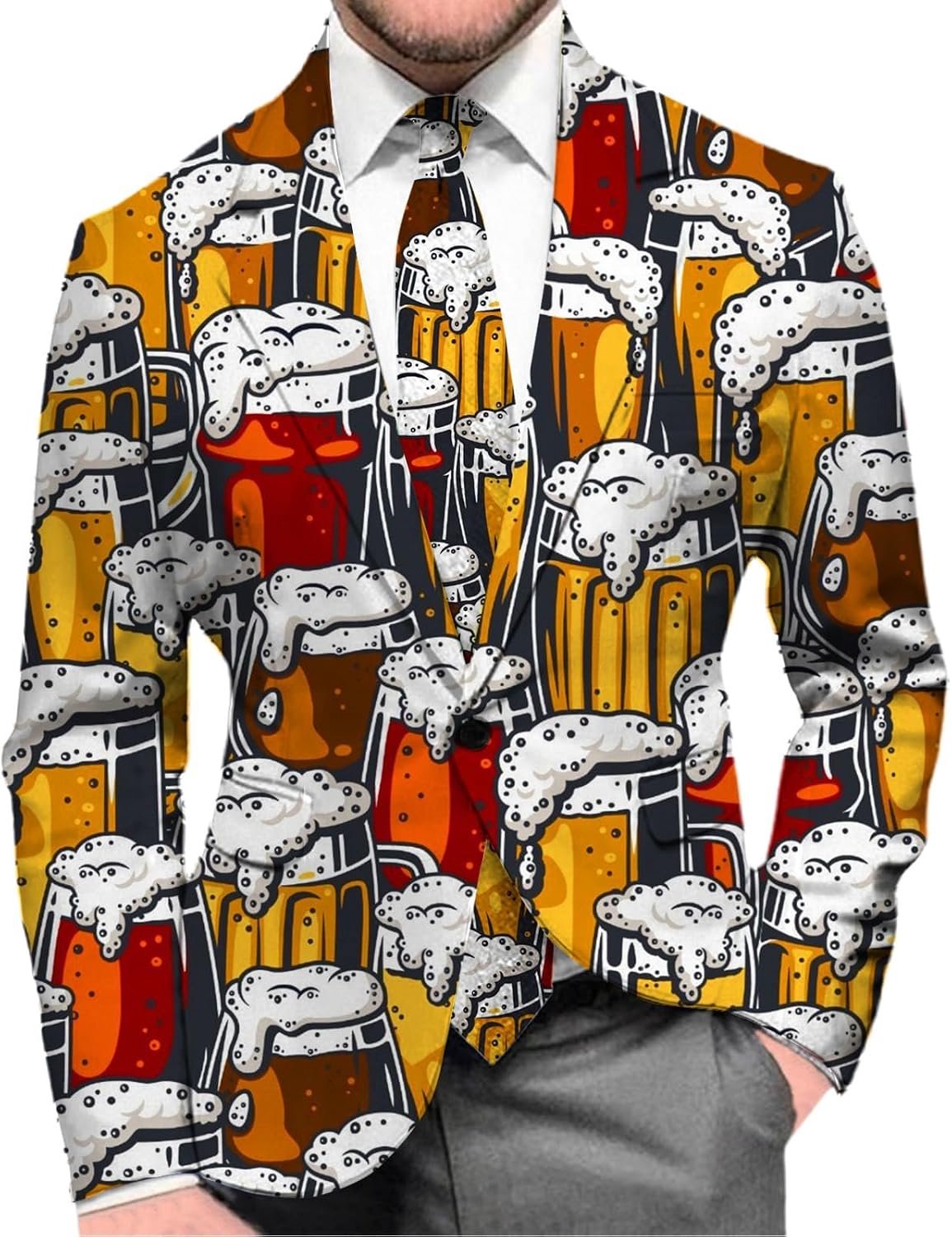 Générique Kostuumjassen en jassen voor heren, slim fit, rekbaar, comfortabel, licht, formeel, casual, zakelijk, bruiloft, feest