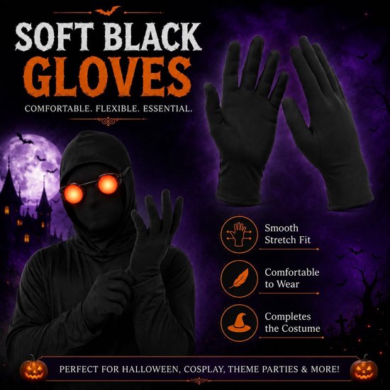 3 stuks volgelaatsmaskers voor Halloween, Halloween maskers met — afbeelding 4