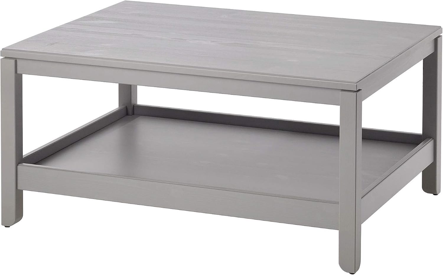 Salontafel Grijs, massief grenen, duurzaam, gemonteerde maat Lengte: 100 cm Breedte: 75 cm Hoogte: 48 cm