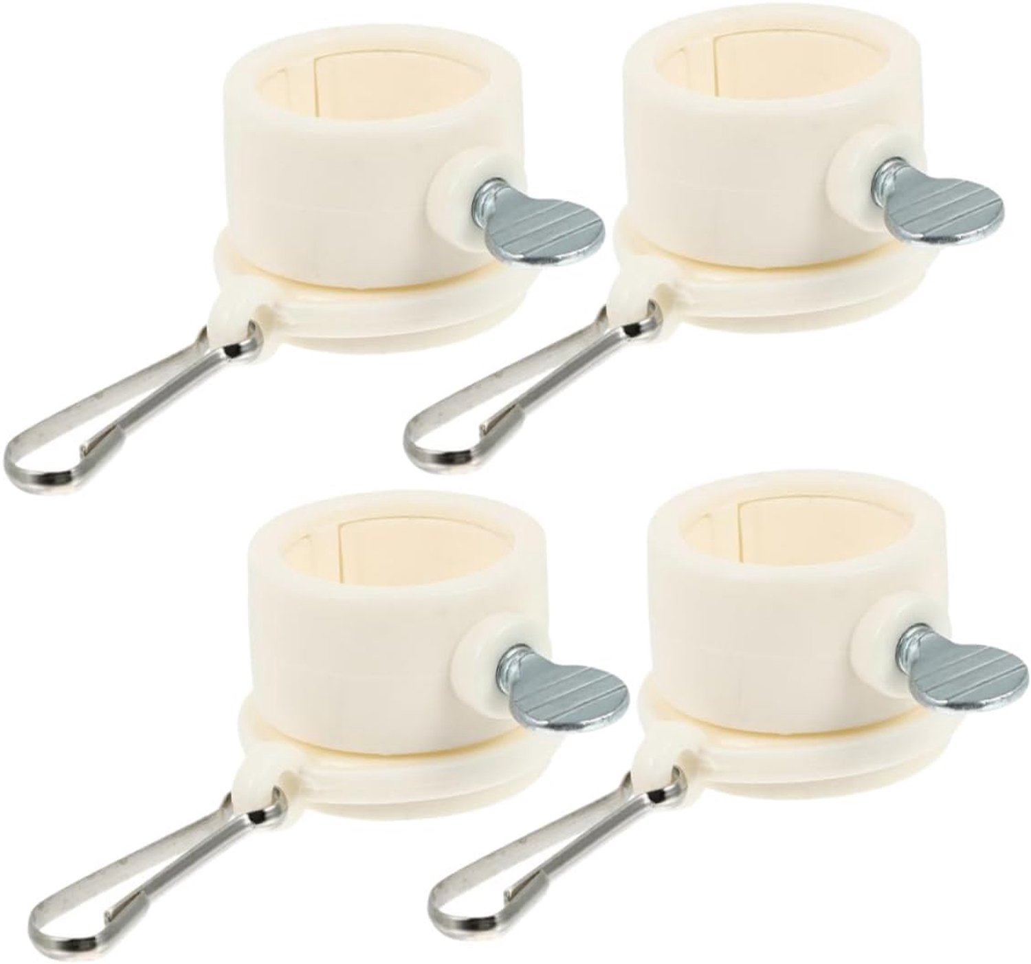 Happyyami 4stuks Vlaggenstok Ringen Met Rotating Bevestigingsclips Duurzame Vlaggenstok Accessoires Voor Gemakkelijke Installatie Betrouwbare Bevestiging Van Vlaggen Buiten Gebruik