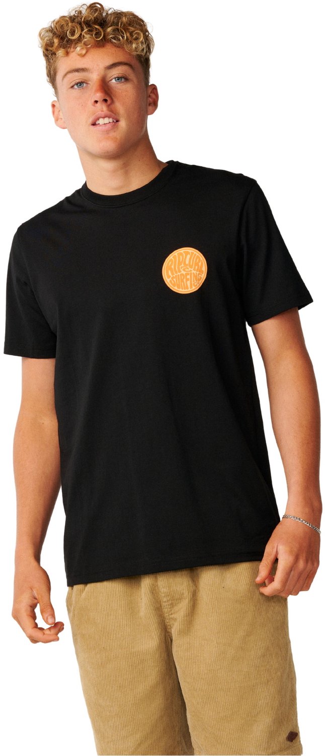 2026 Rip Curl Heren Stroomlijn Borst Logo T-Shirt Zwart