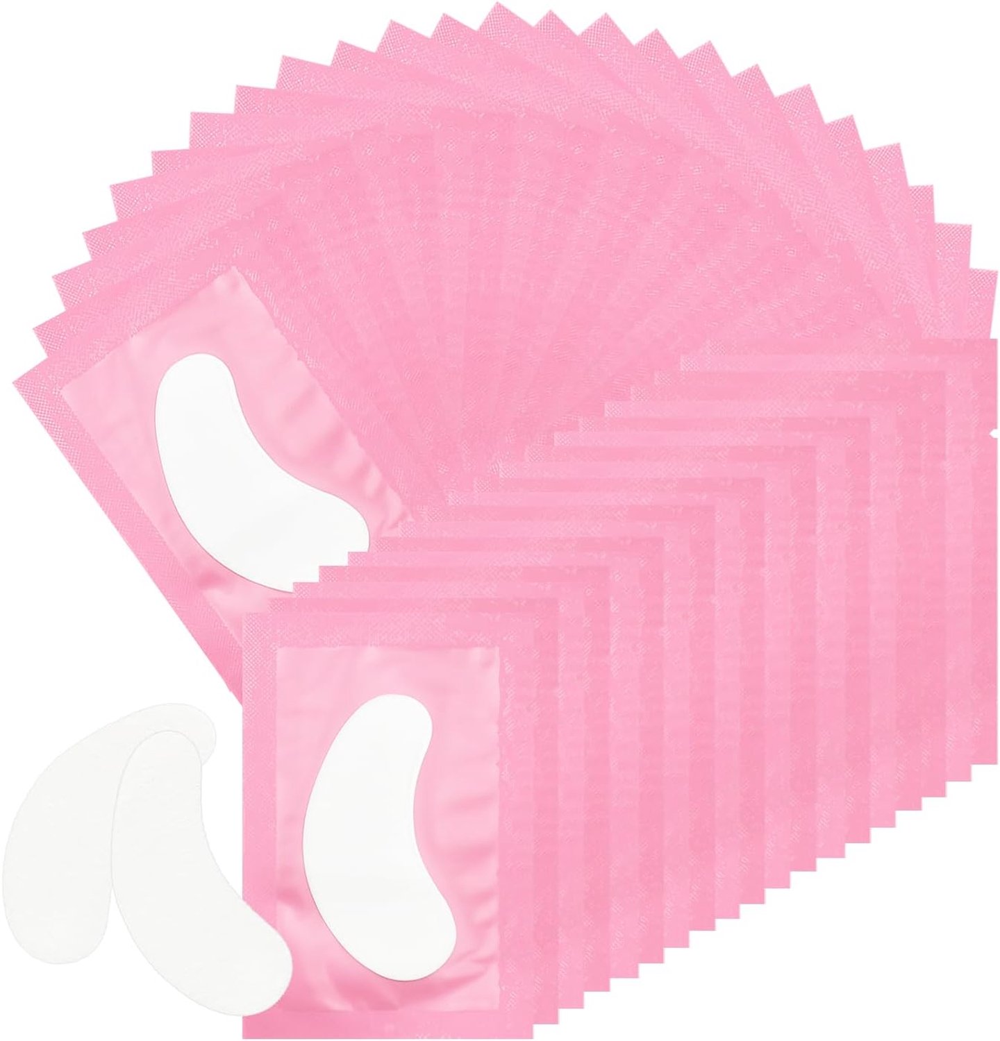 60 paar Oogpads voor Wimperextensions, Wimperpads, Onderooggelpatches, Wimperextension Wimperpads, Wimperverfpad voor DIY Valse Wimpers Make-up Onderoogpads (Roze)