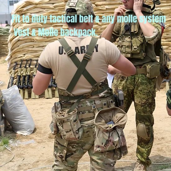 Molle Systeem Tactische Molle Dump Magazine Pouch Hunting Recovery Bag Drop Pouch Militaire Accessoires — afbeelding 3
