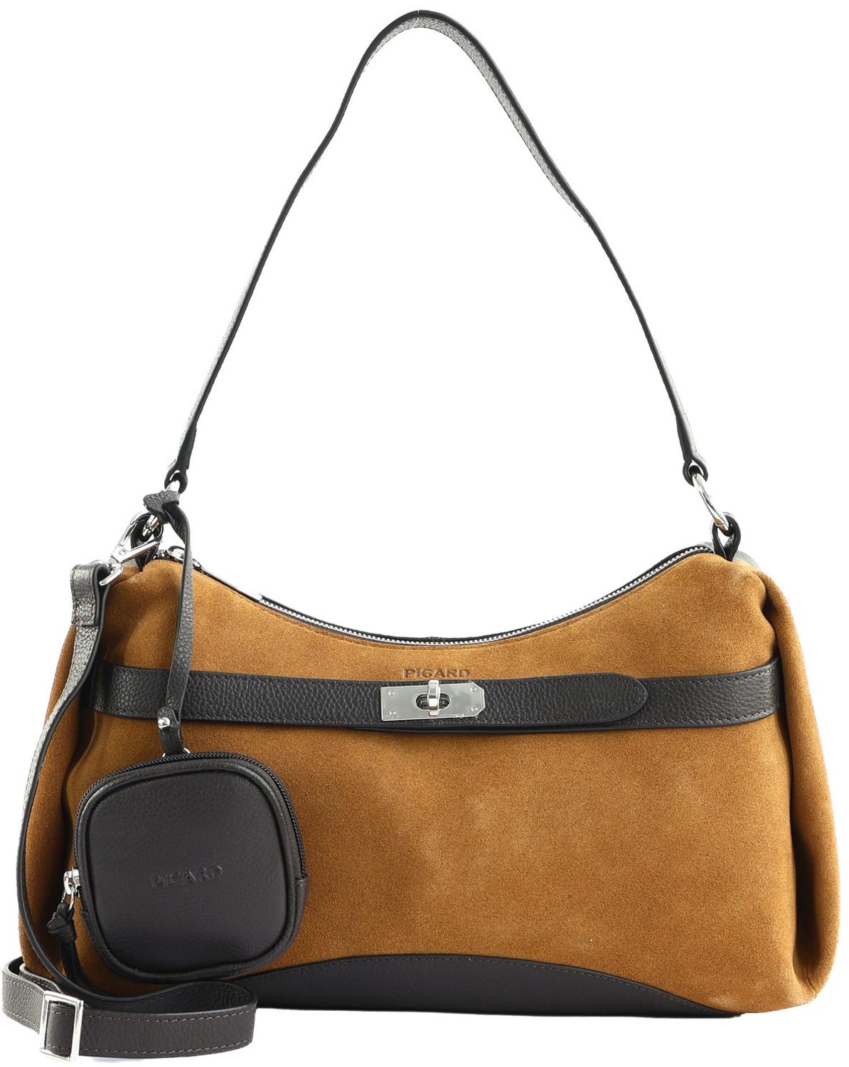 PICARD Leren schoudertas Ora Shoulder Bag Cafe / Cognac Lichtbruin