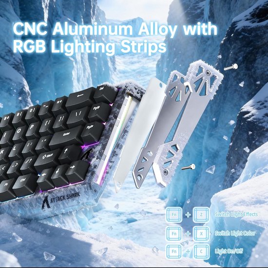 Gaming Toetsenbord R68 HE 8000Hz met Snelle Trigger - Zwart, Ideaal voor Gamers en E-sporters — afbeelding 2