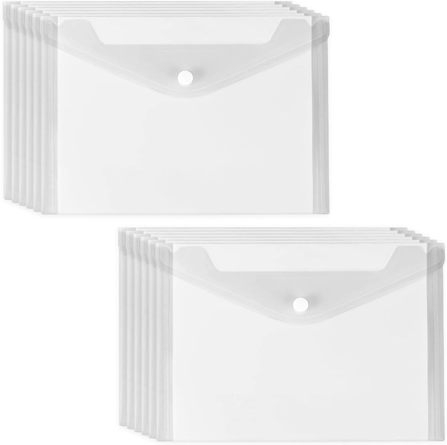 12 Stuks A5 Documentenhoezen 22.5x18cm voor het Organiseren van Papieren en Documenten
