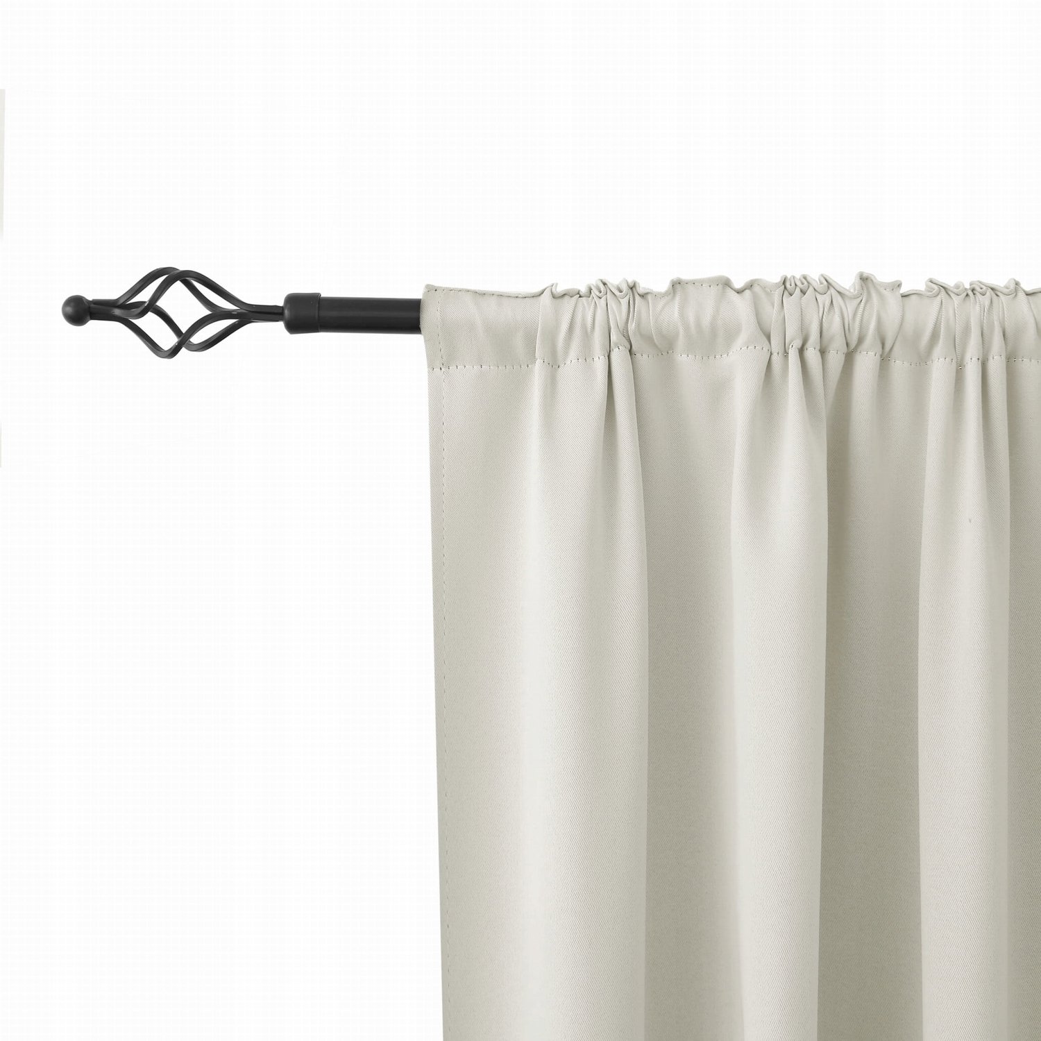 Kant-en-klaar Gordijn 140x250cm Mat Glad Lichtgrijs - Verduisterend