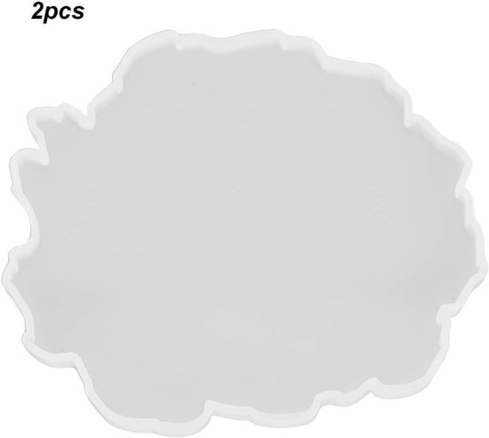 2 Stuks Coaster Siliconen Coaster Laat Hars Coaster Maken Handgemaakte Ambachtelijke Decoratieve Ambachten Onderzetters Lade Basis (Form 2) — afbeelding 5