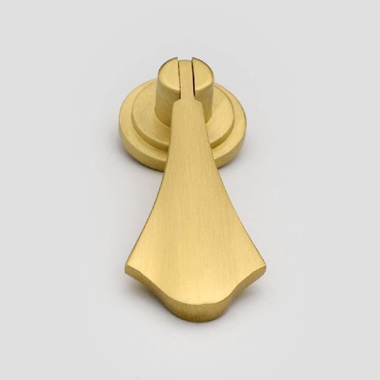 2 stuks Zuiver Koper Ladekast Kastdeur Handvat Messing Meubels Handvat Kastdeurgrepen (Koper goud 74 * 25mm) — afbeelding 3