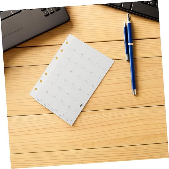 4 Stuks Planner Navulpapier Voudige Kalenderpagina Duurzaam Agenda-inzetstuk voor Persoonlijk Dagelijks Gebruik Zakelijke Planning — afbeelding 4