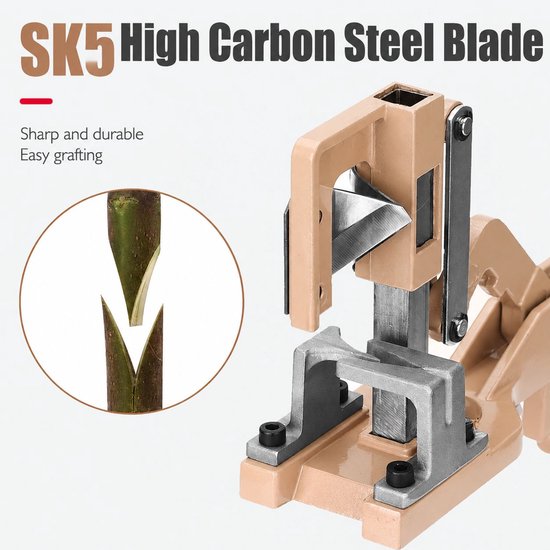 VHV - Enttang - V-Cut Entmachine voor Fruitbomen en Planten - Handmatige Takkenschaar met SK5 Koolstofstalen Mes - Tuinschaar — afbeelding 3