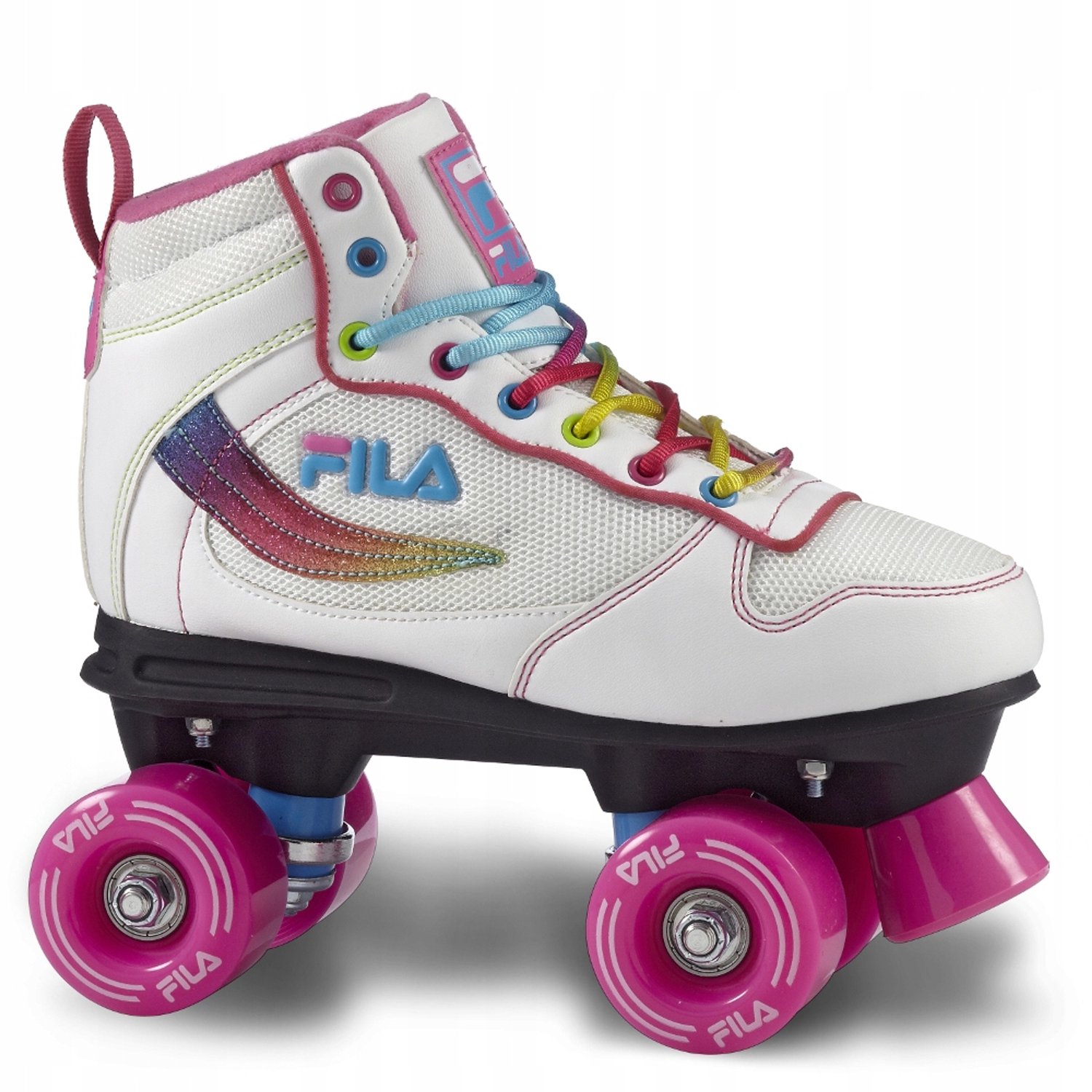 Comfortabele witte rolschaatsen
