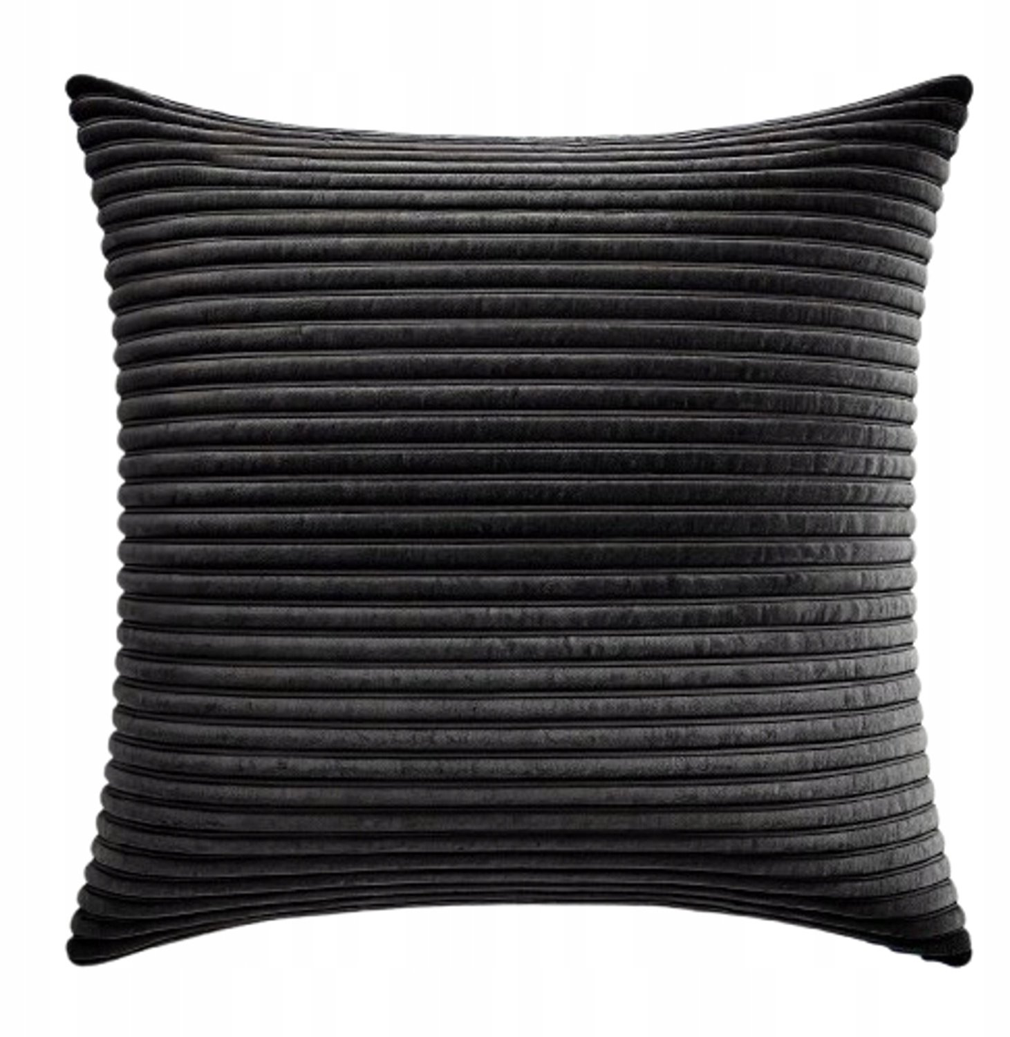 MMO-EURO Martyna Opiełka Decoratieve Kussenhoes 50x35 cm - Zwart Velours Corduroy