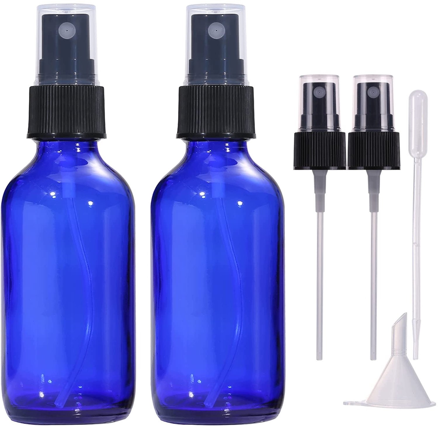 60ml Blauwe Glazen Sprayflesjes voor Reizen - Merkloos