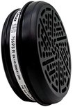 Zwart Climax 755 P3 R filter met tekst in het wit. Voorzien van lamellen en ronde openingen.