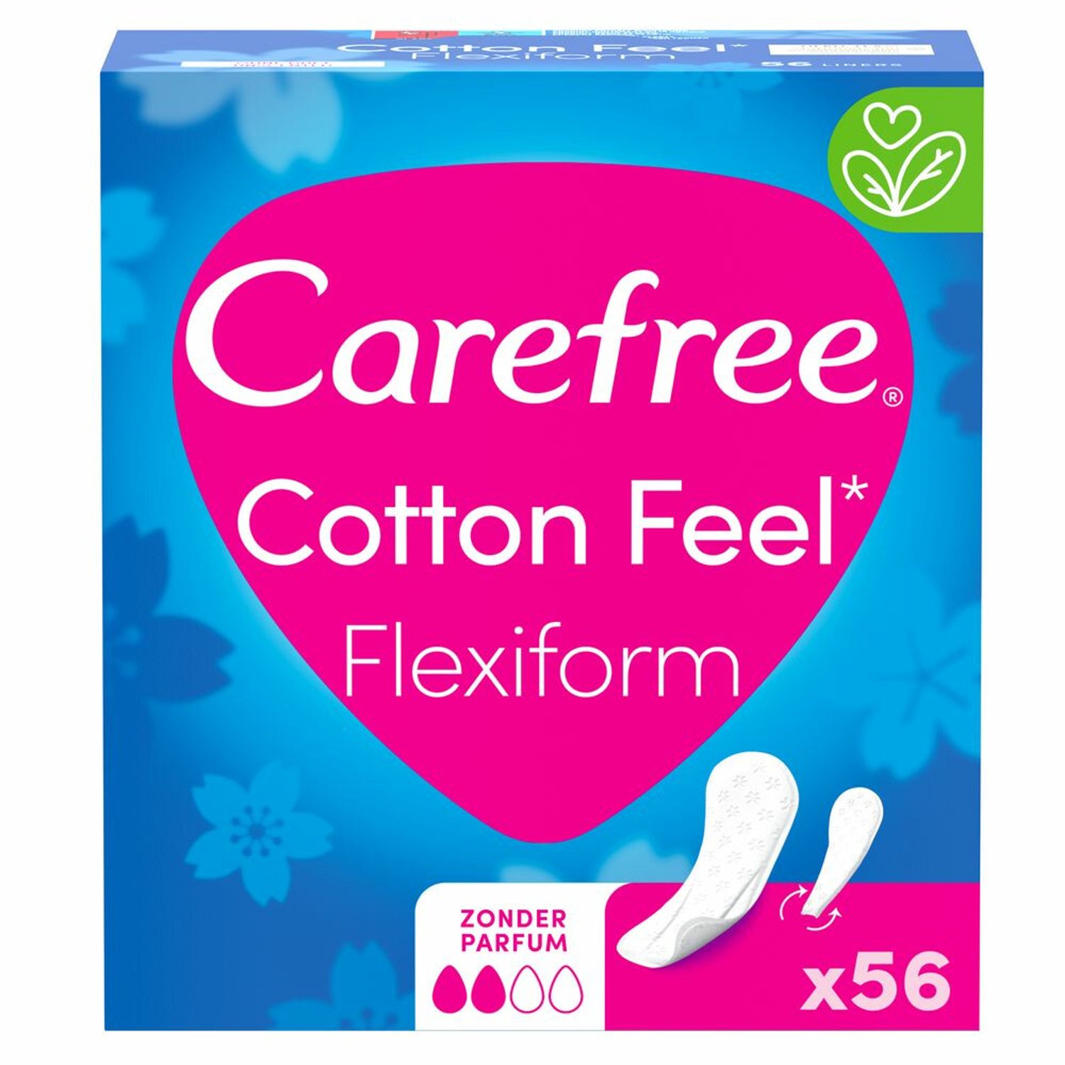 Carefree - Cotton Feel Flexiform Small / Medium - 3 x 56 stuks - Voordeelverpakking