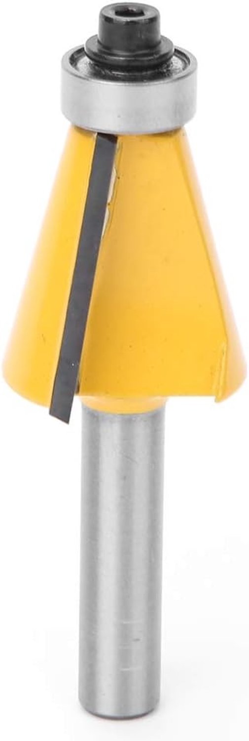 Groeffrees voor Houtbewerking van Koolstofstaal 8 mm - Vellingfrees, Router Bit en Houtbewerking Accessoire (15°)