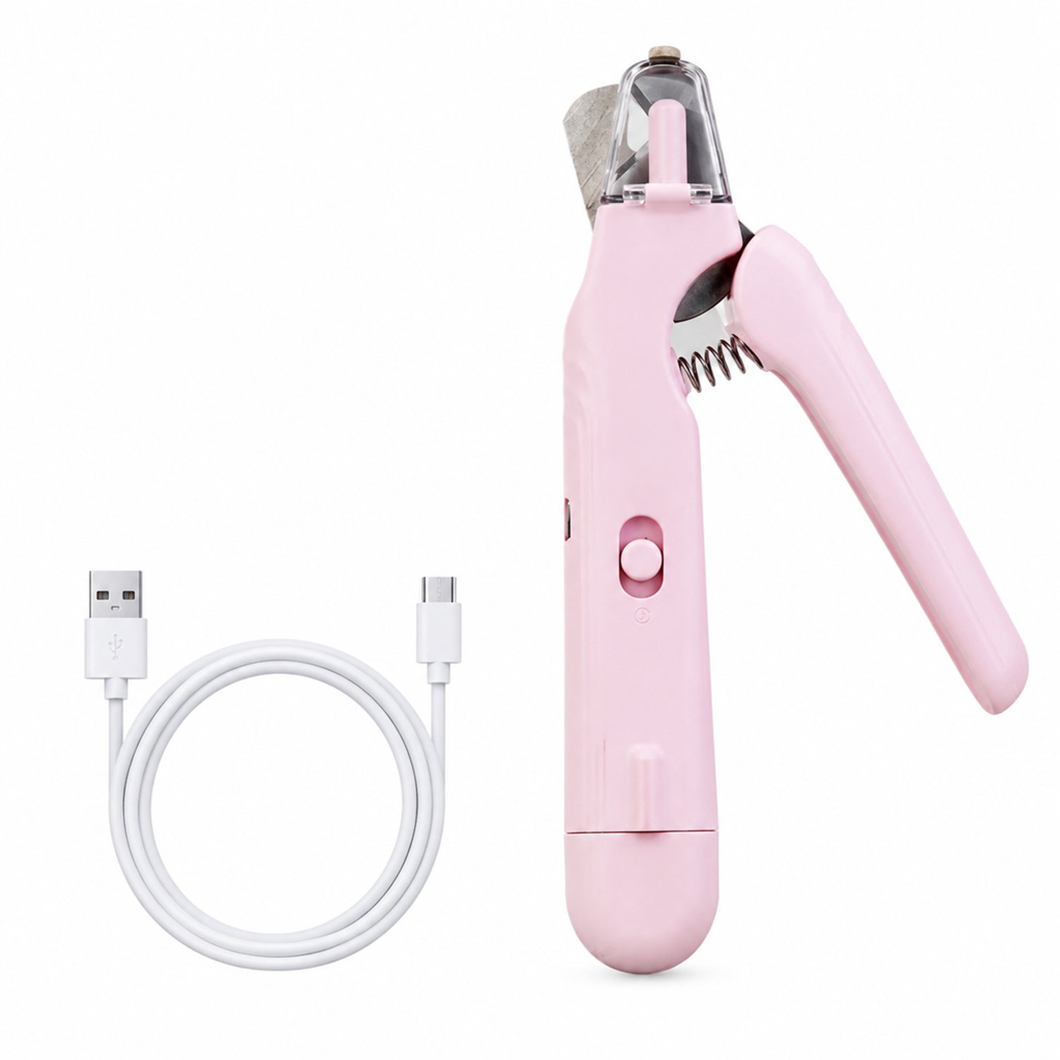 2-in-1 elektrische nagelknipper voor huisdieren - Roze - Knippen en elektrisch vijlen - Voor katten en honden - Engelstalige verpakking