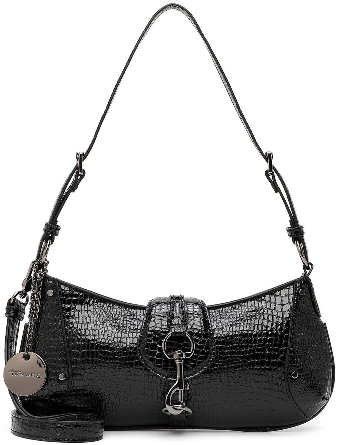 Tamaris schoudertas Marina Snake Shoulder Bag Black zwart