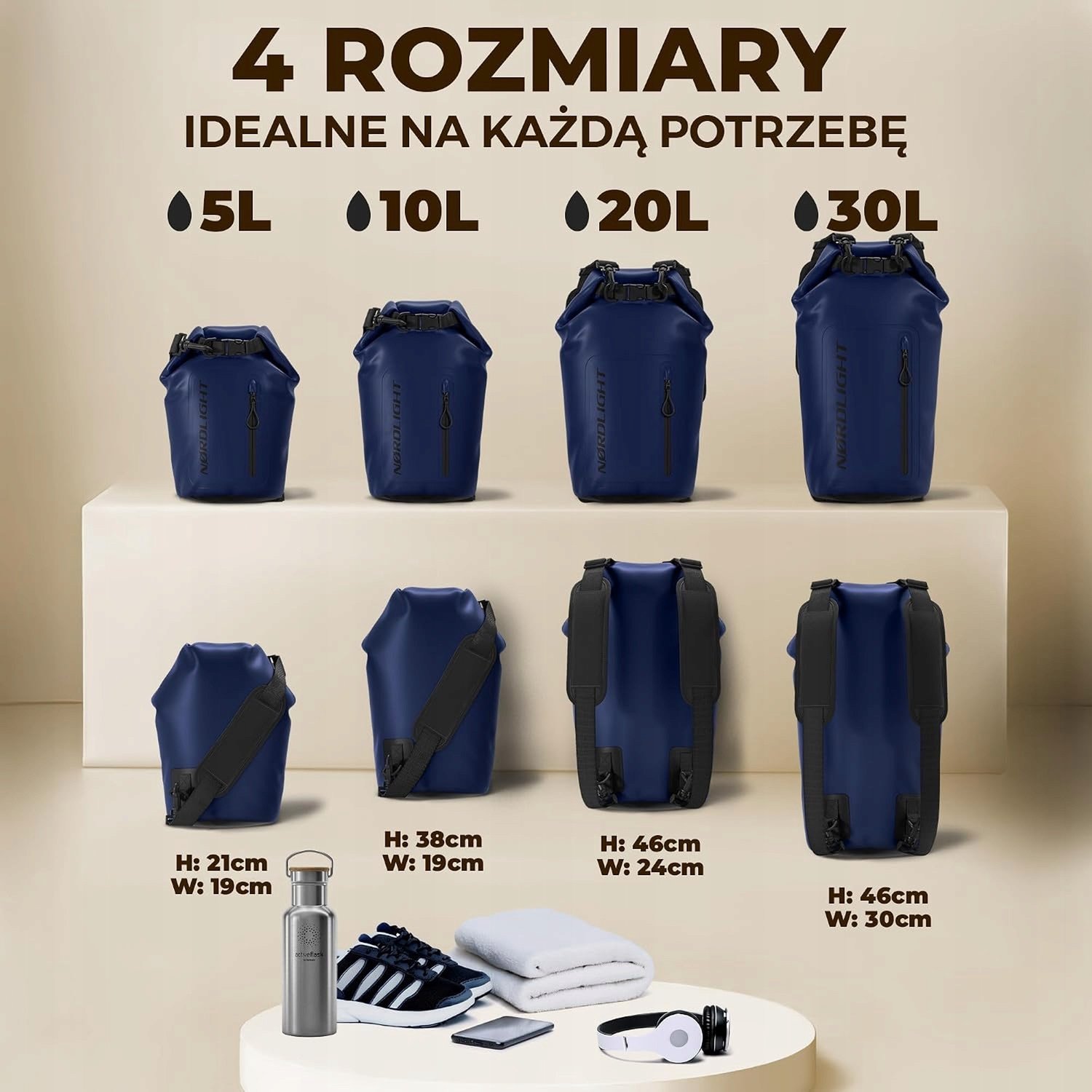 Waterdichte Dry Bag 20L met Telefoonhoes - Robuuste Bescherming
