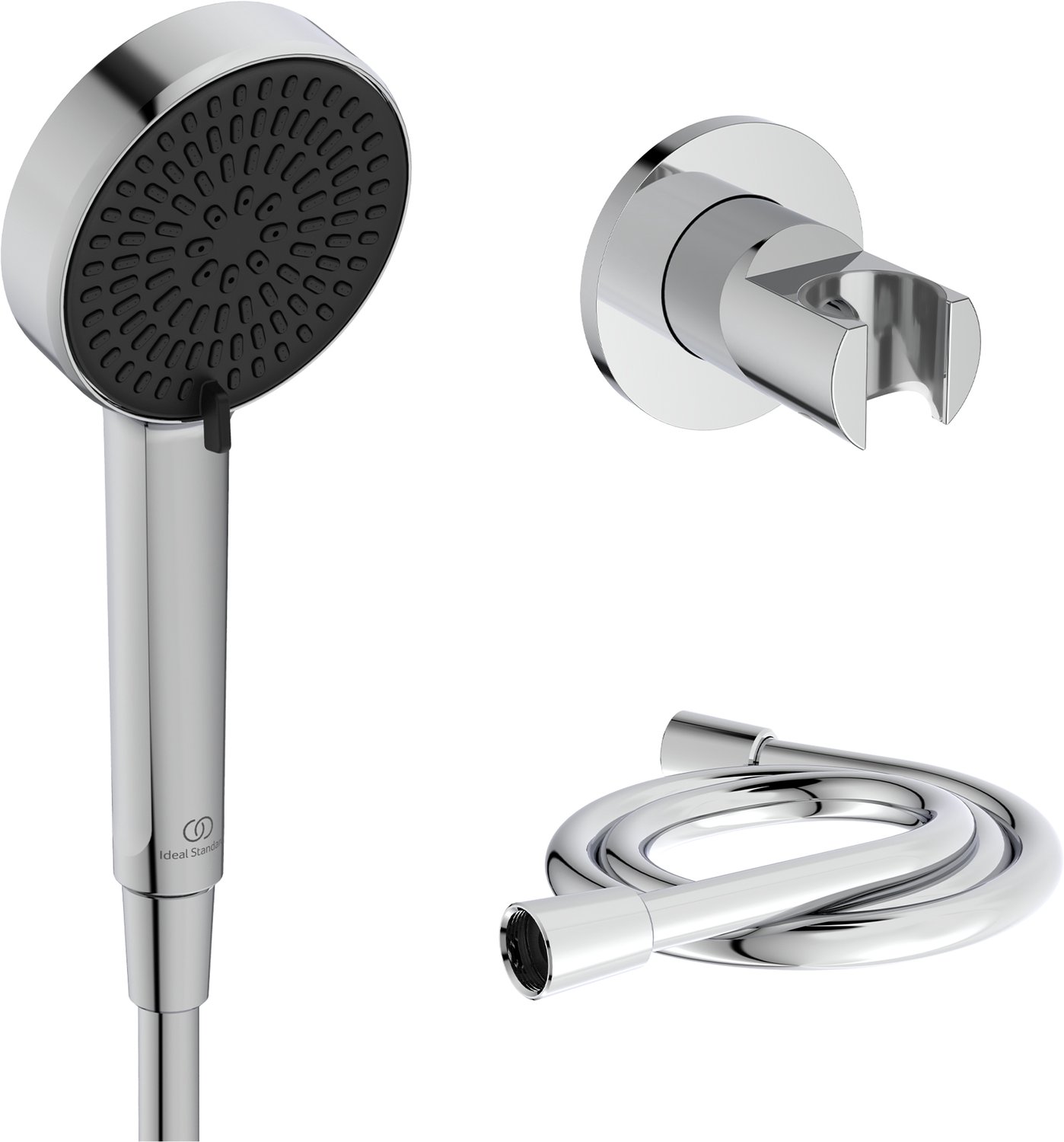 Ideal Standard Alero handdoucheset, douchekop 2 functies, doucheslang 1250 mm en muurbeugel – Chroom