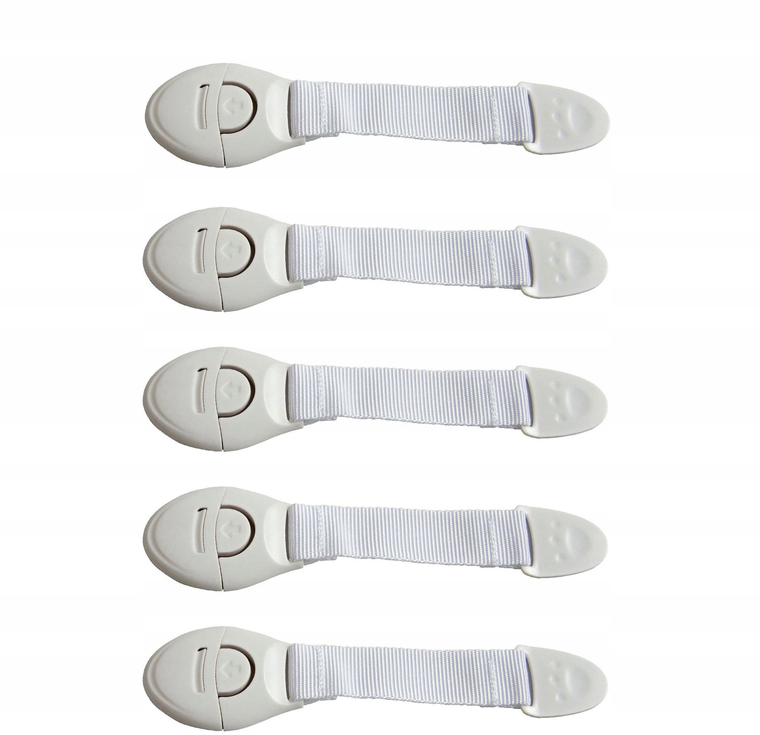 Veiligheidssloten voor Kasten & Lades - 5 Stuks - Wit