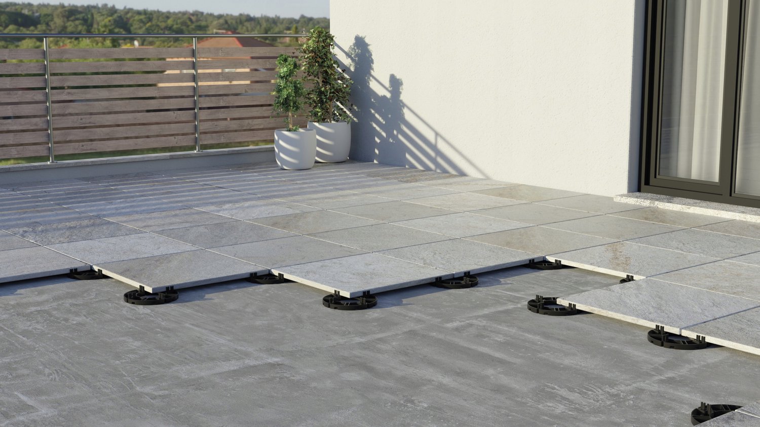 Terrasondersteuning Level Mini 10-15mm voor Balkon