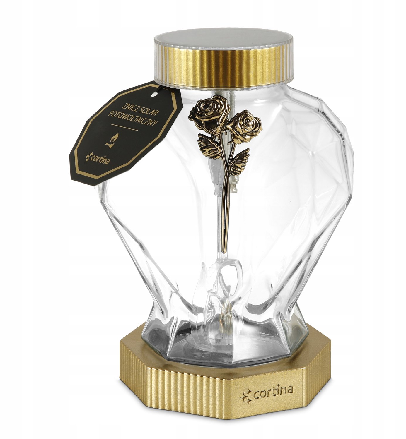 Zonne-lantaarn Graf Graflicht Hart LED - 22cm - Goud