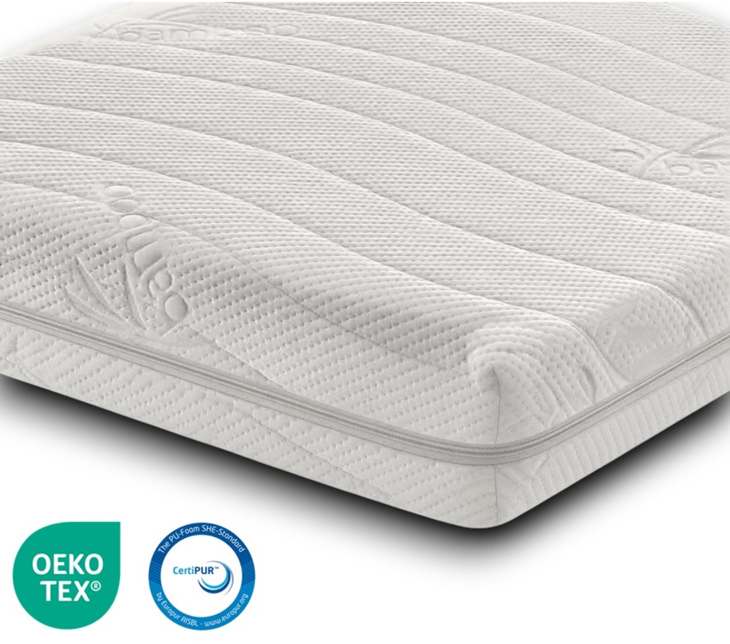 Easy Bedden NASA Traagschuim Topper – Topdekmatras 110x190 - circa 9 cm - Premium Bamboe Hoes – Drukverlagend – OEKO-TEX® & CertiPUR® Wit