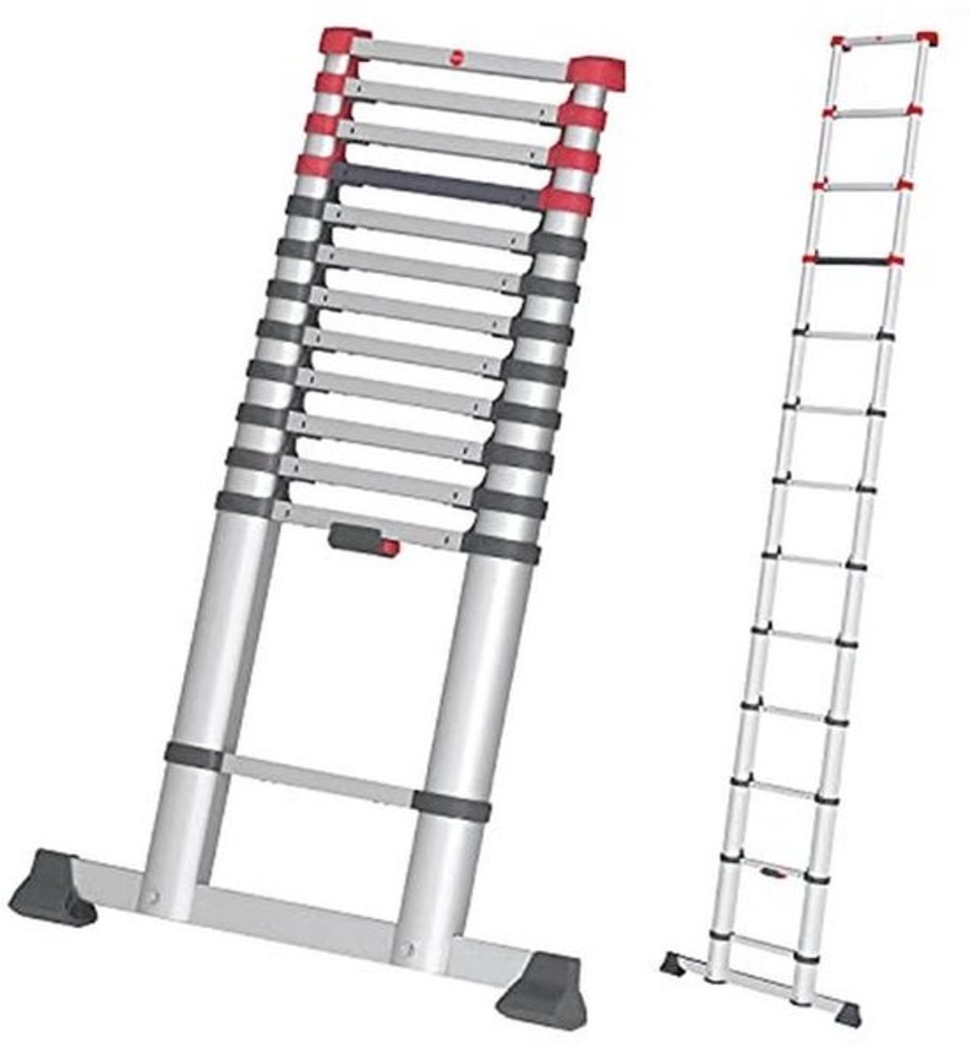 Veiligheidstelescopische ladder - Uittrekbare aluminium ladder - tot 450 cm