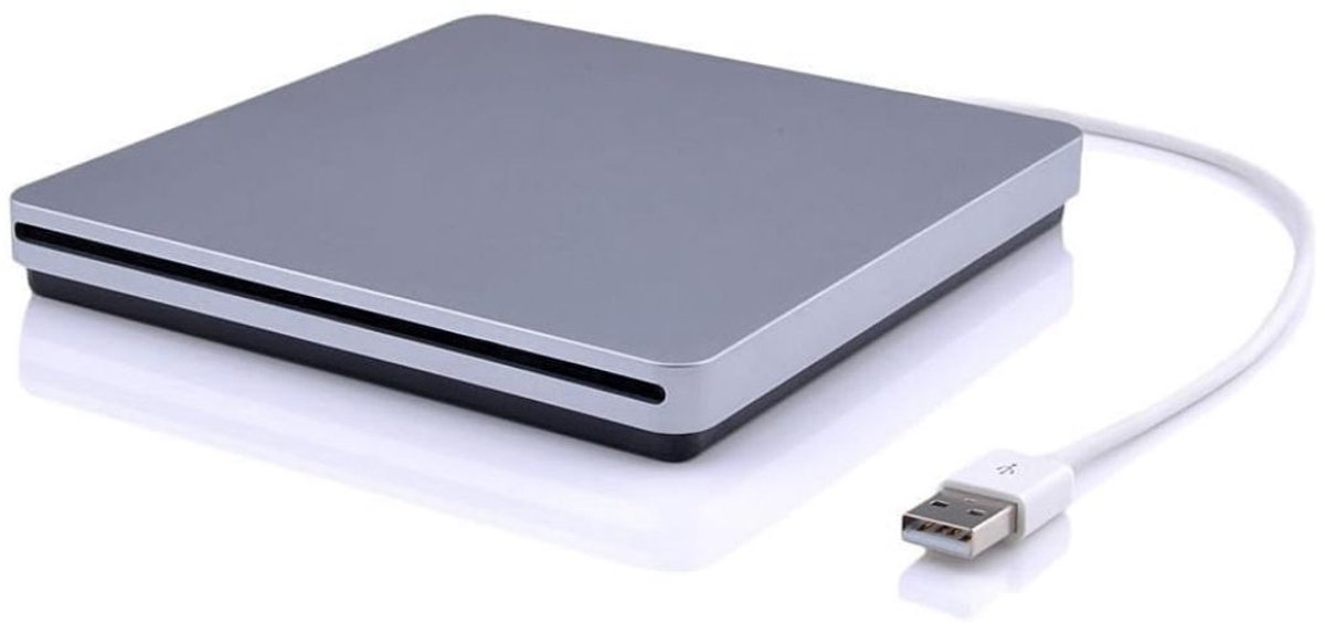 Zolvano® Externe DVD Speler voor Laptop - CD Brander - Plug & Play-Zilver