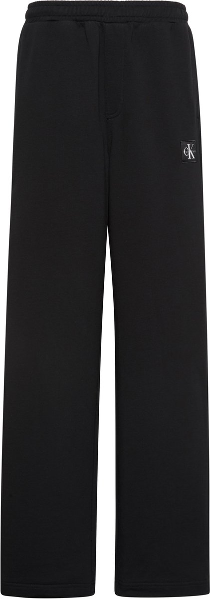 Calvin Klein Jeans French Terry Woven Label Jogger Zwart