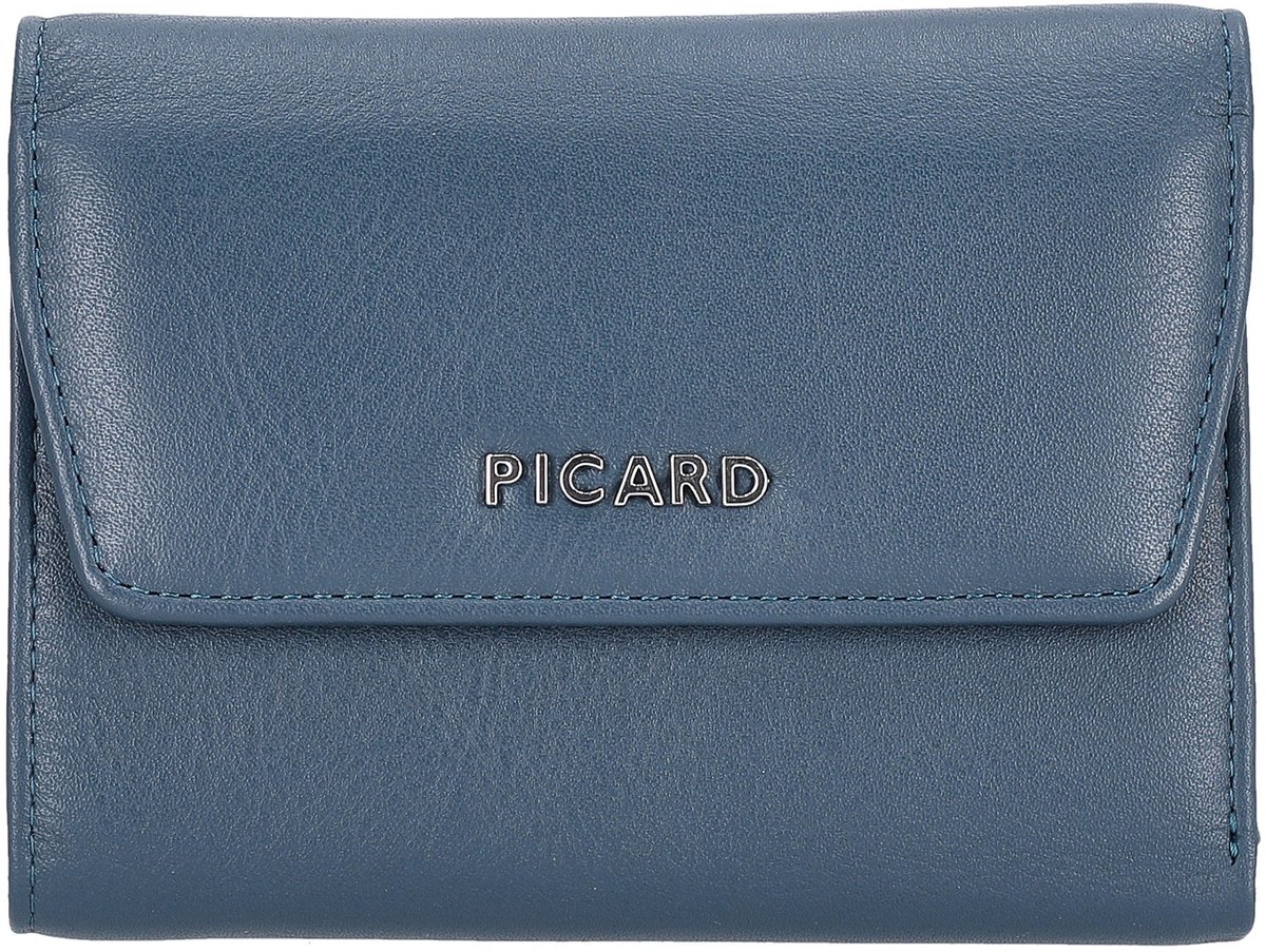 PICARD Leren portemonnee Bingo Flap Wallet Deep Ocean petrol