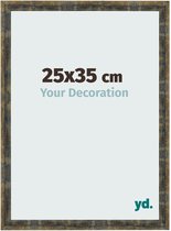 Your Decoration - Fotolijst 25x35 cm - MDF - Blauw Goud Gemeleerd - Pisa