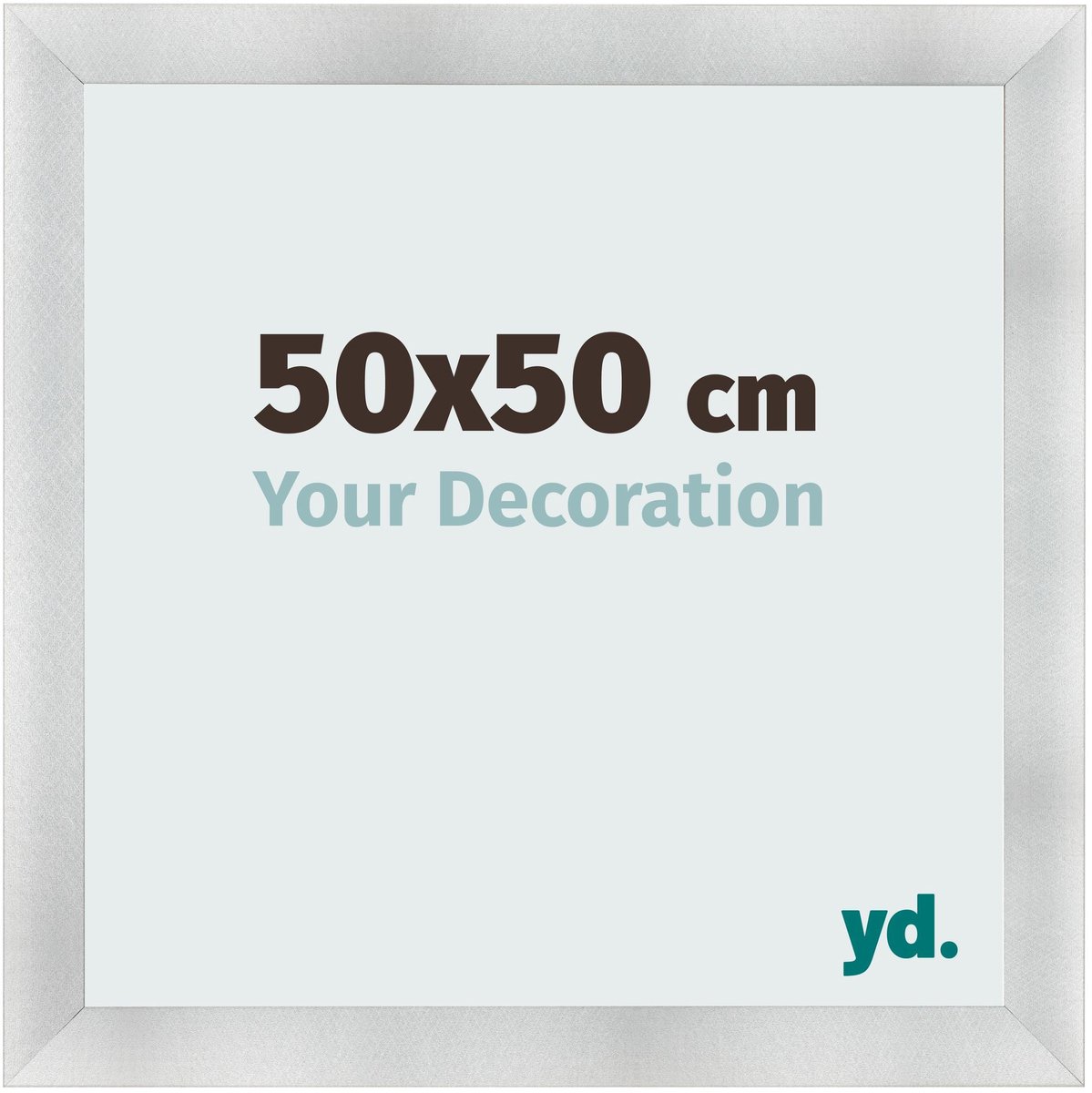 yd. Your Decoration - Fotolijst 50x50 cm - MDF - Aluminium Geborsteld - Pisa