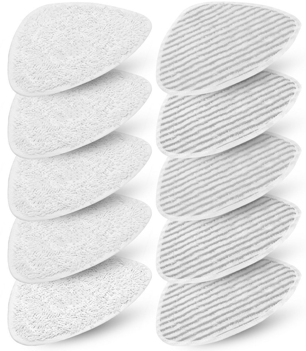 casalora® - Microvezeldoeken geschikt voor Vileda Steam stoomreiniger, Vileda Steam Plus stoomreiniger - 10 stuks - Microvezeldoekjes schoonmaak - machinewasbaar - Vervangende hoes - Navulling - Accessoires Set - Mop Pad Dweil