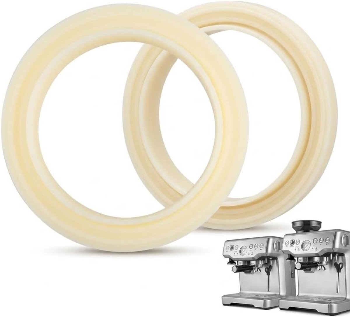 Afdichtringen voor 54 mm O-ring afdichting van voedselveilige siliconen, compatibel met Breville en Sage koffiemachines zoals 878, 870, 860, 840, 810, 500 en 450 - 2 stuks