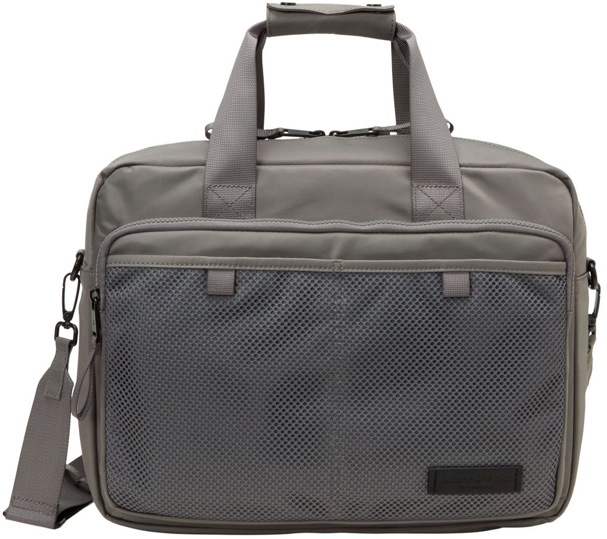 Marc O'Polo business tas laptoptas met laptopvak Pat Business Bag Graphite Dust grijs
