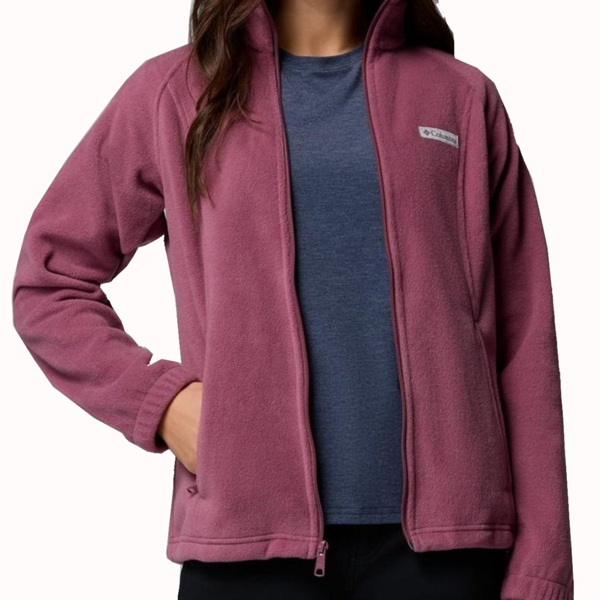 Columbia Benton Springs™ Fleece Met Volledige Rits Paars L Vrouw