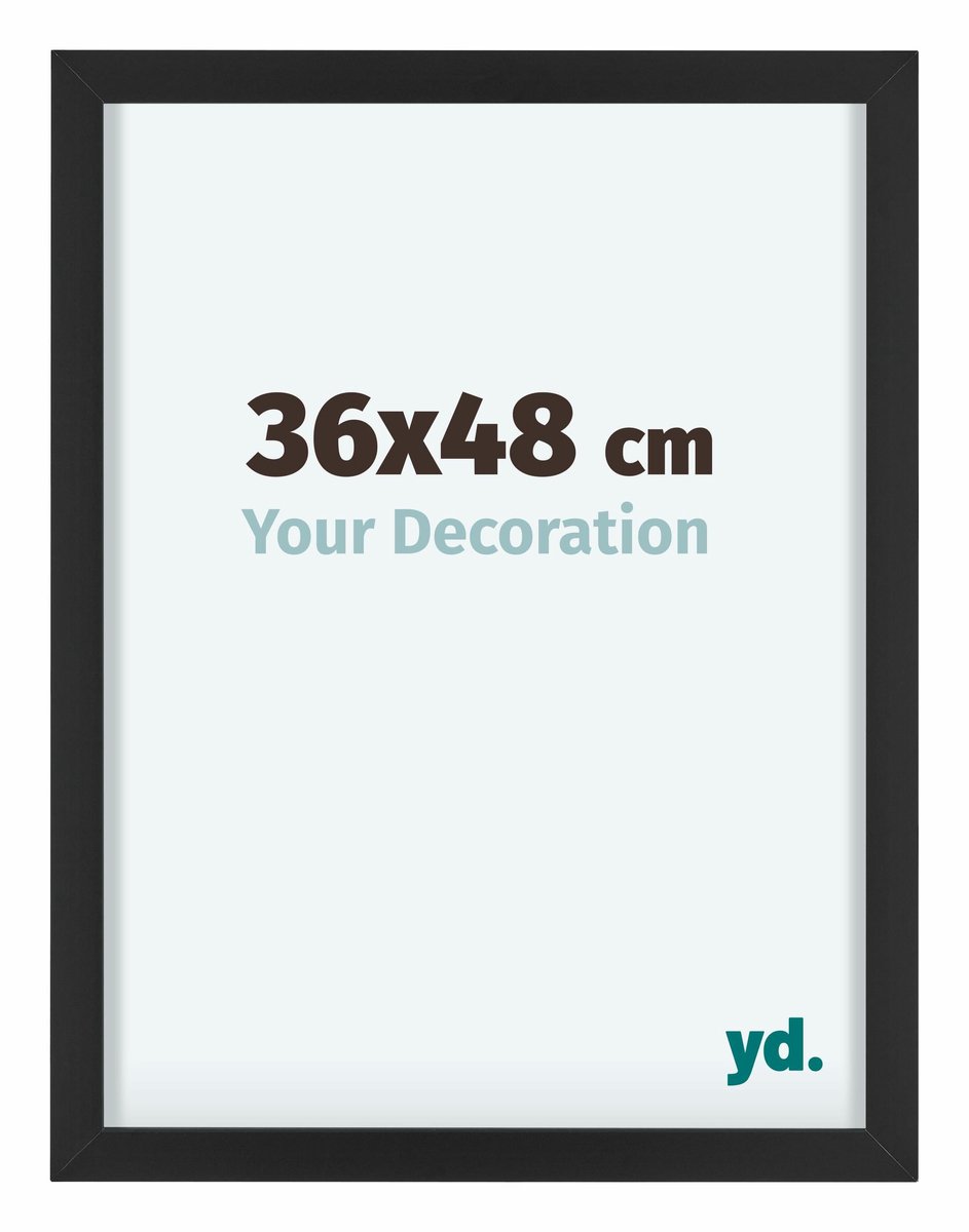 yd. Your Decoration - Fotolijst 36x48 cm - Aluminium - Zwart - Virginia