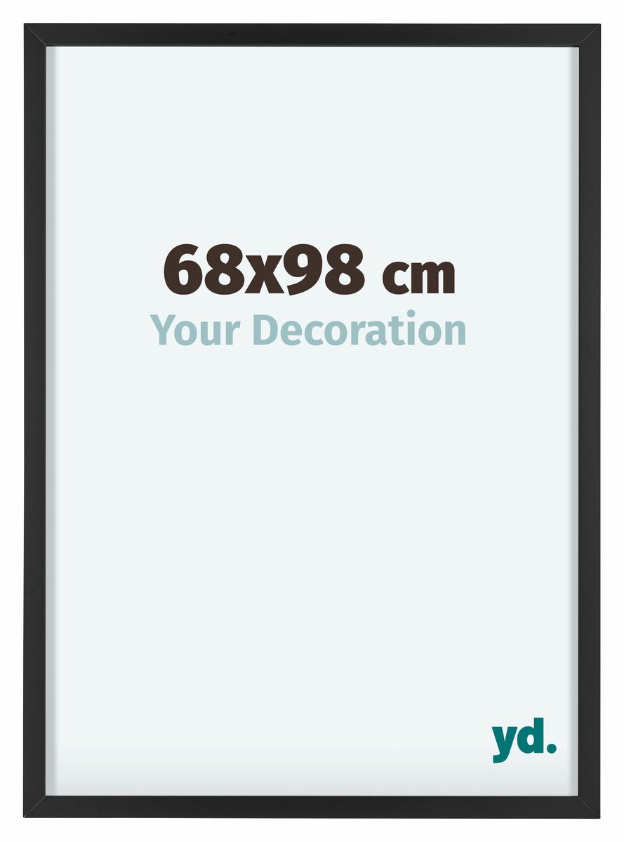yd. Your Decoration - Fotolijst 68x98 cm - Aluminium - Zwart - Virginia