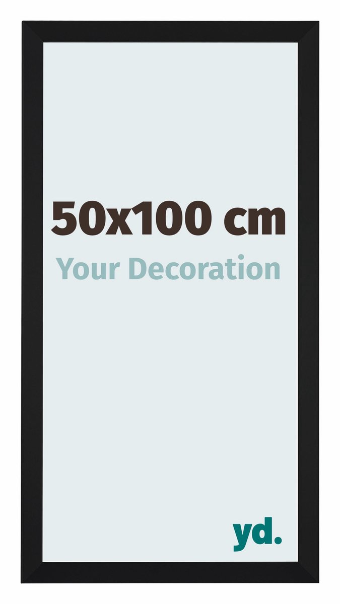 yd. Your Decoration - Fotolijst 50x100 cm - MDF - Zwart Mat - Catania