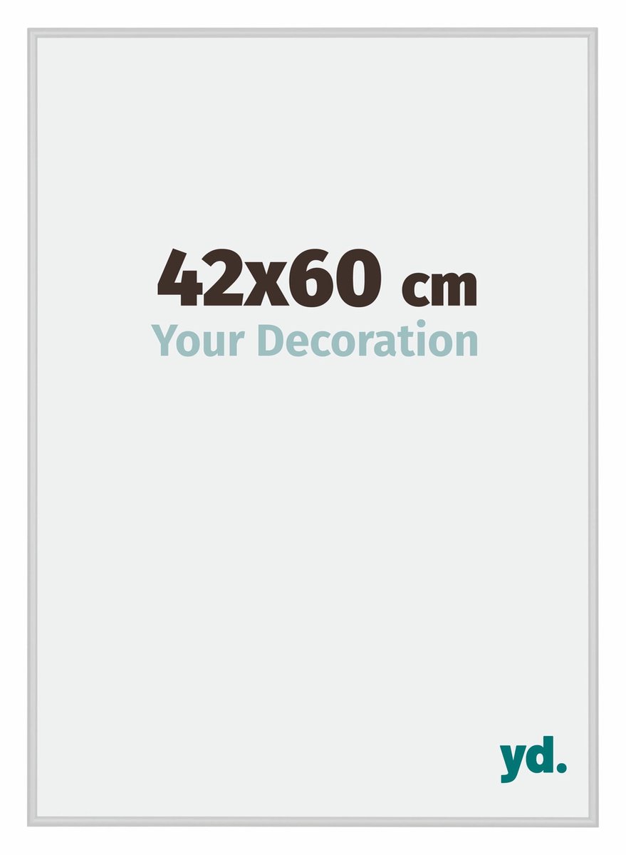 yd. Your Decoration - Fotolijst 42x60 cm - Aluminium - Zilver Mat - Miami