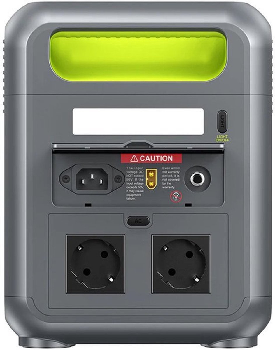 Powerstation - Generatoren - Aggregaat - Stroomgenerator - Generator - 1200W - 1024Wh Capaciteit - Draagbare Power Station - LiFeMnPo4 Batterij – 3 LED Lichtmodi – 7 Uitgangen – BMS Bescherming