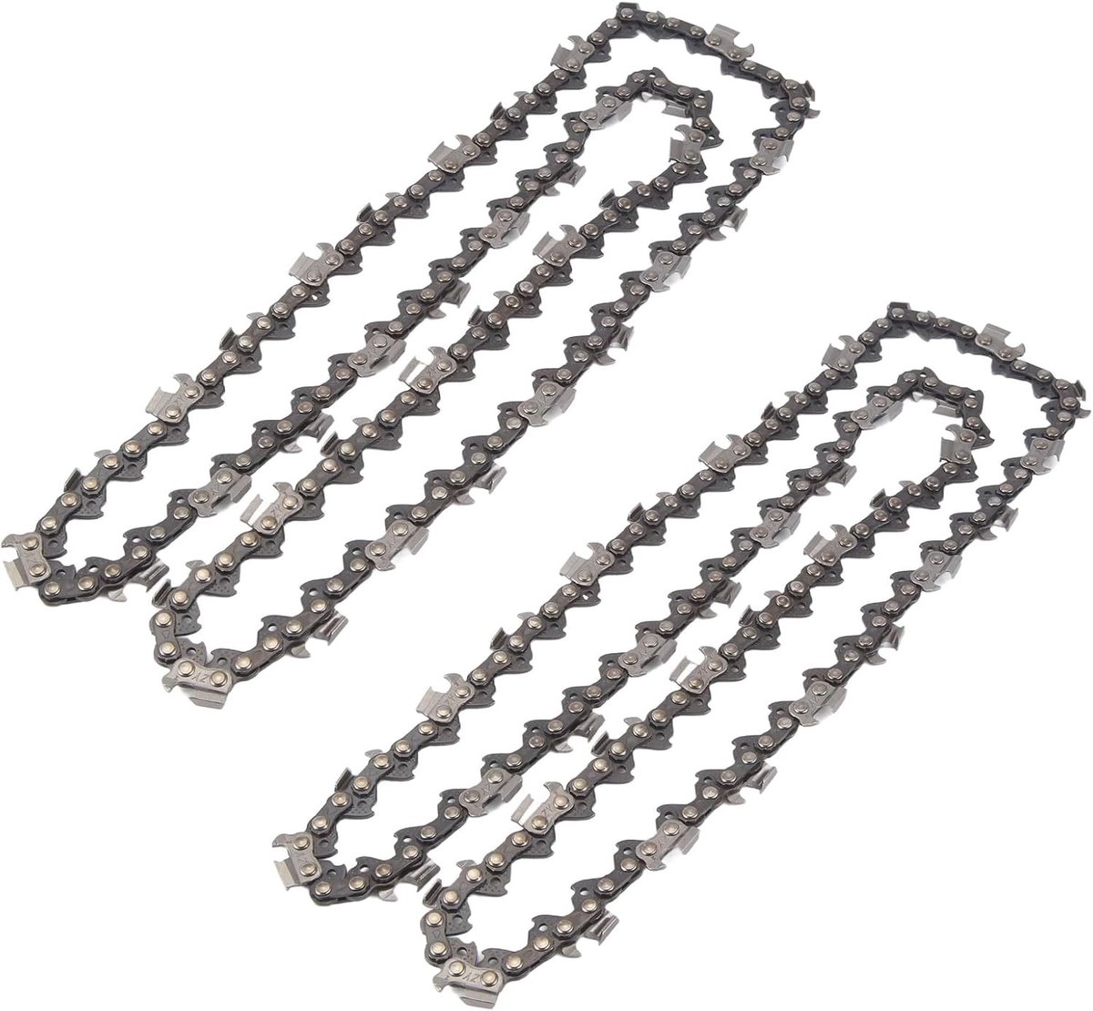 Set van 2 corrugated chains met 20 zaagbladen, 76 aandrijvingen, 0.325 inch stap en 0.058 inch gauge voor precisie snijden