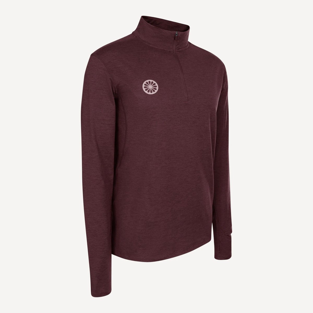 THE INDIAN MAHARADJA - half zip long sleeve - Tennis t-shirt lange mouw heren - Donkerrood