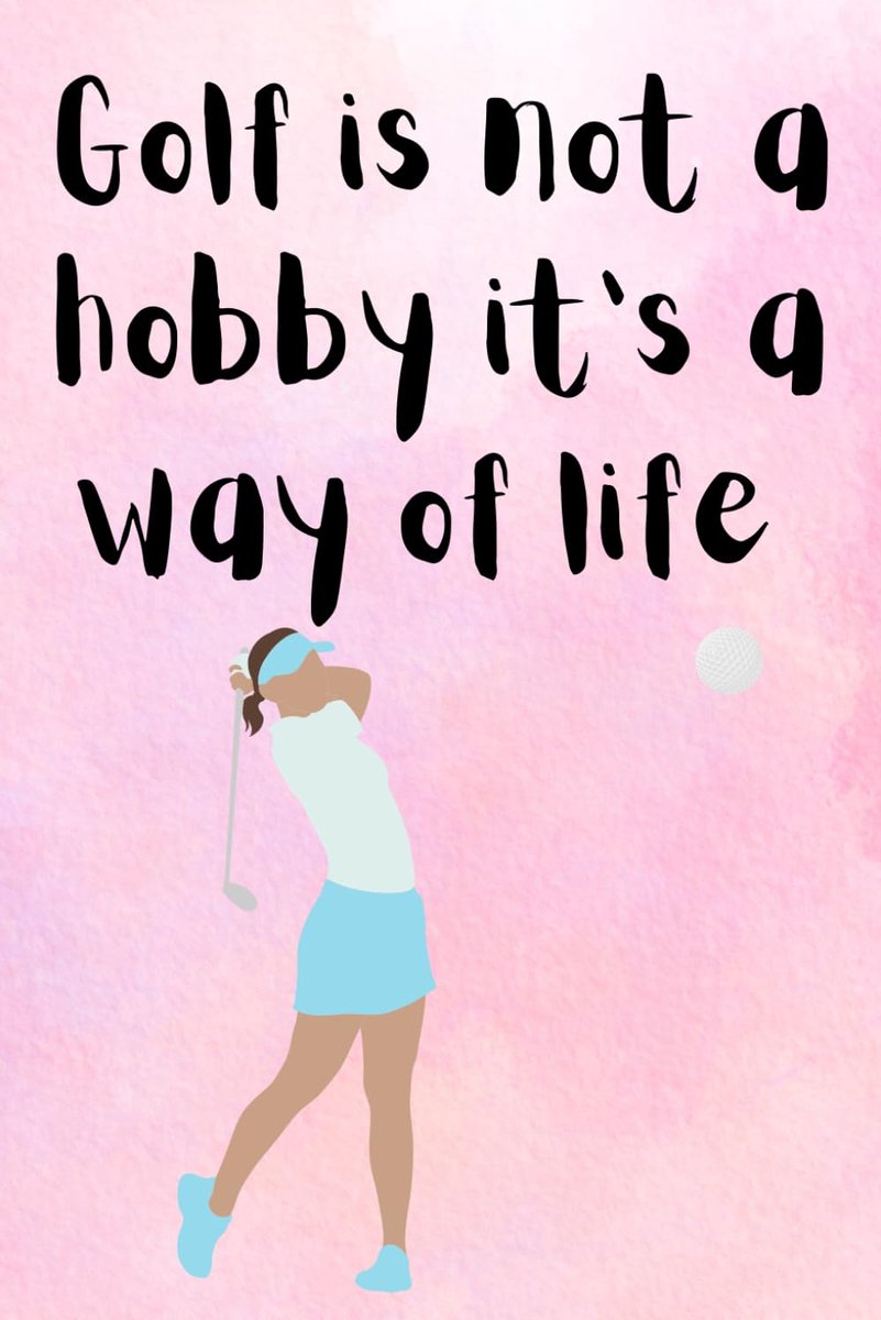 Golf Is Not A Hobby It's A Way Of Life - 120 page lined notebook - golf gifts for ladies, golfing accessories - ShopVlot