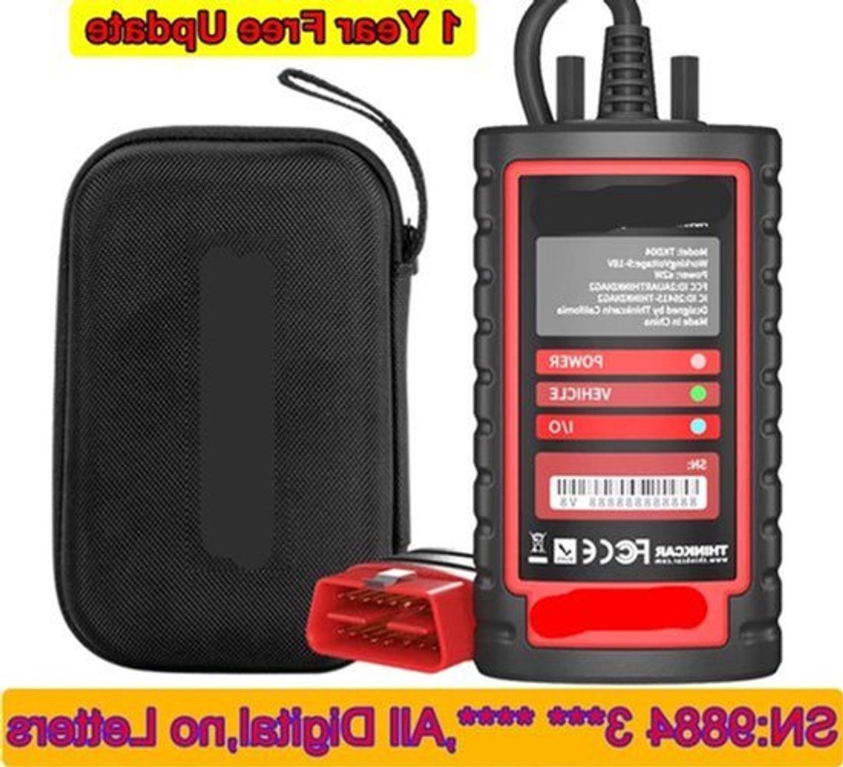 Ediag Plus OBD2 Scanner – Auto Diagnosetool – Foutcodelezer – ECU Coder – Bluetooth Diagnostiek – Volledige Systeemdiagnose – CAN-FD Ondersteuning