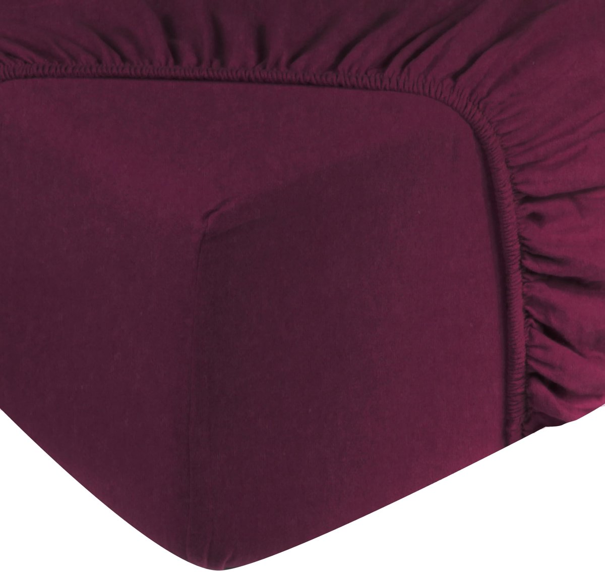 Flanel Hoeslaken 140x200 cm - 100% zachte en ademende katoen, Öko-Tex-gecertificeerd beddenlaken zonder GGO voor matrassen tot 28 cm hoogte | Beddenlaken (Aubergine)